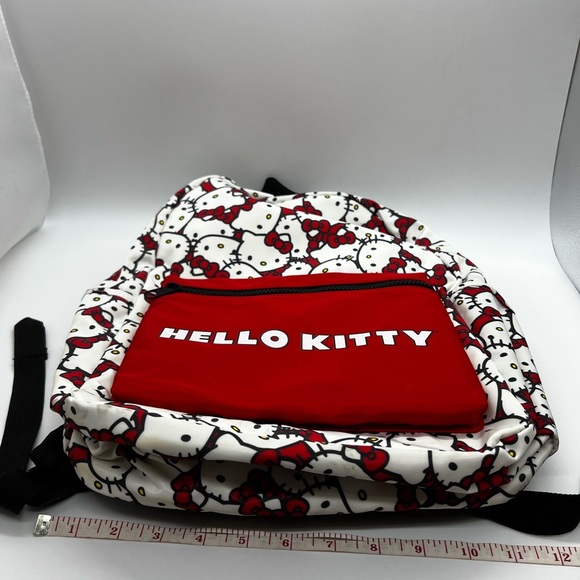 Hello Kitty Bioworld Red, White & Black Backpack NWOT - Picture 4 of 11
